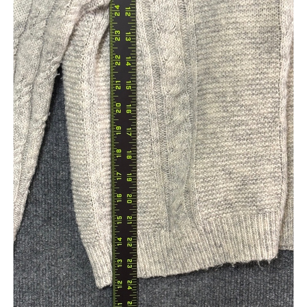 Lucky Brand‎ Women Sweater Cable Knit Textured Cream Marl Size M - Picture 7 of 8